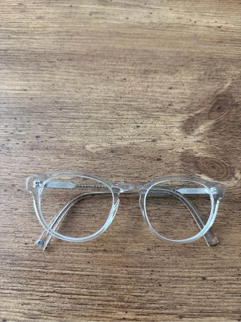 WARBY PARKER “PERCEY M 500” Crystal Clear Eyeglasses Frame 48-20-140